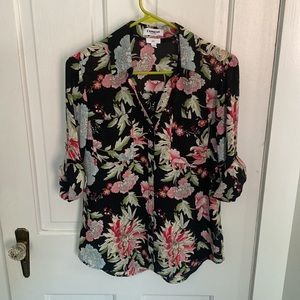 Express Floral Slim-Fit Portofino Shirt